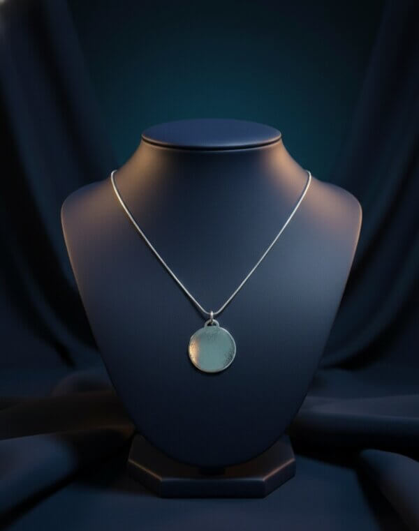 תליון עיגול מכסף