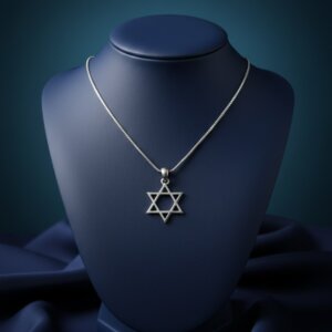 שרשרת מגן דוד מכסף 925