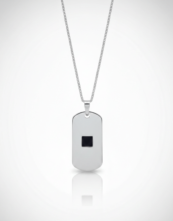 ​שרשרת דסקית "מורשת" – כסף 925 בשילוב ננו-תנ"ך