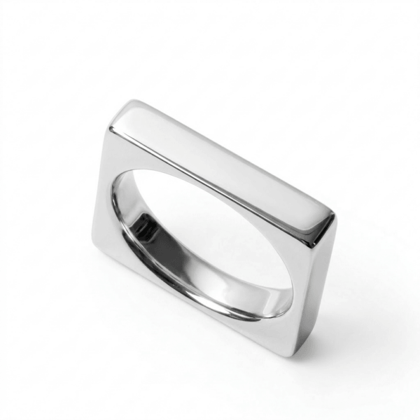 טבעת מרובעת -נכסף 925 טבעת מרובעת -נכסף 925