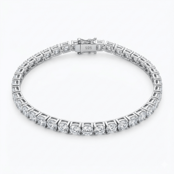 צמיד טניס כסף - אמיליה