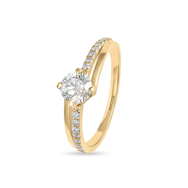 טבעת יהלומי מעבדה - טל