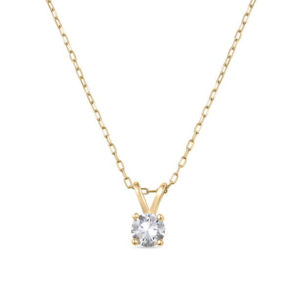 תליון זהב 14K סוליטר- אניה תליון זהב 14K סוליטר- אניה