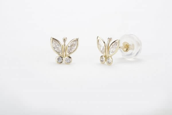 עגיל פרפר- כלנית עגיל פרפר- כלנית