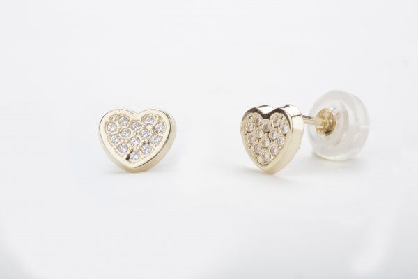 עגיל לב- אירוס עגיל לב- אירוס