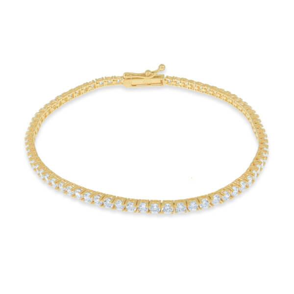 צמיד טניס משובץ באבני זרקוניה