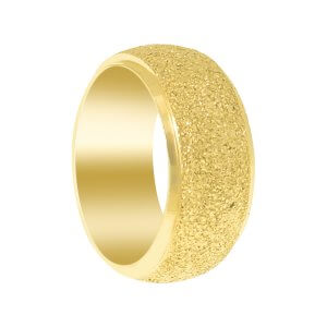 טבעת נישואין זהב מעוצבת בדיקור יהלום